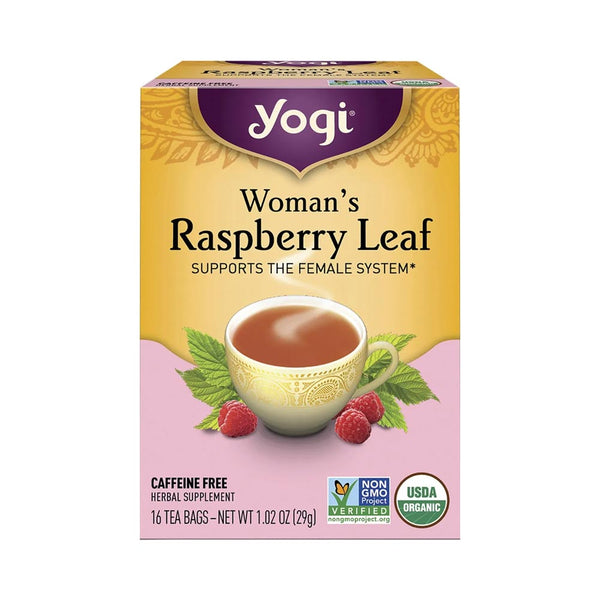 Yogi Tea Herbal Tea Bags Woman's Raspberry Leaf 16 Tea Bags