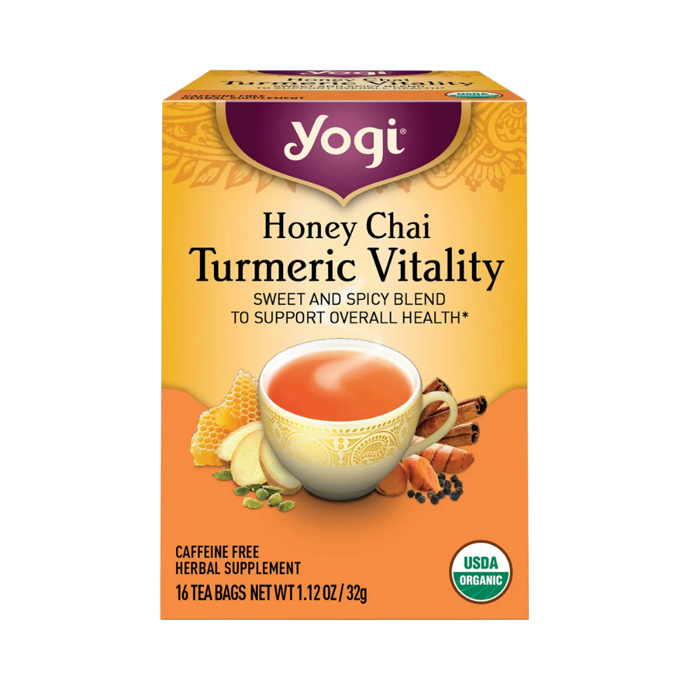 Yogi Tea Honey Chai Turmeric Vitality Herbal Tea 16 Tea Bags