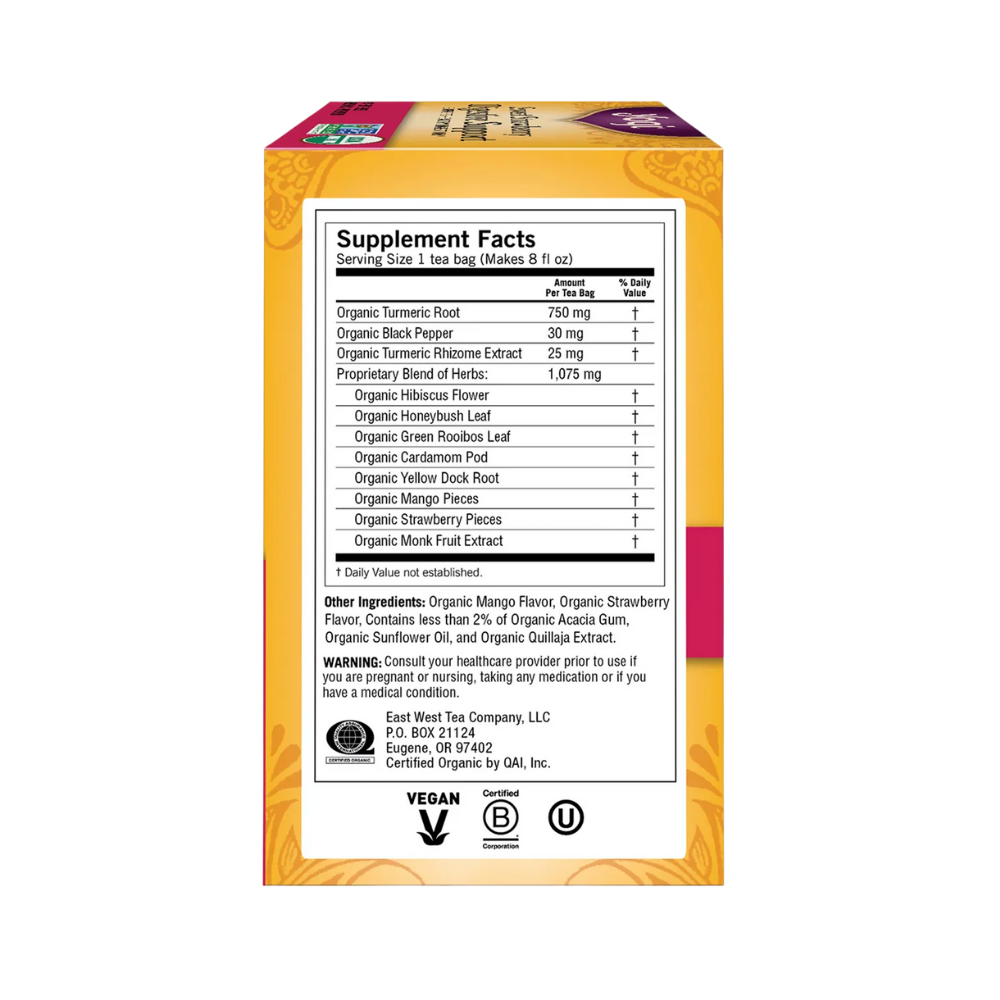 Yogi Tea Sweet Strawberry Digestive Support Herbal Tea Bags 16 Pack