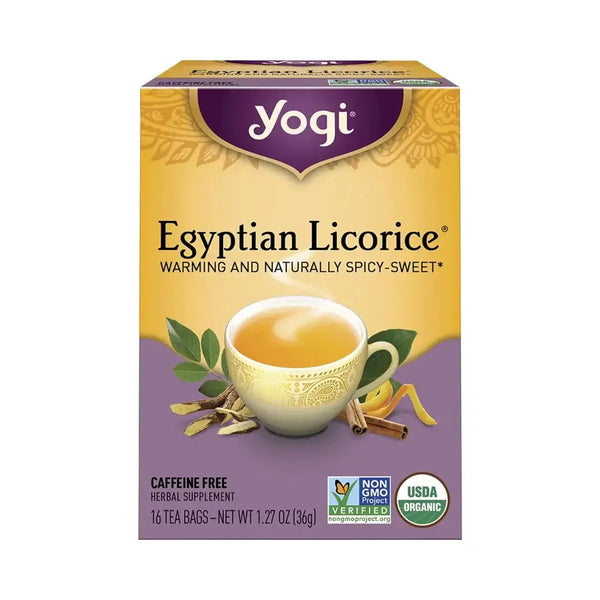 Yogi Tea Herbal Tea Bags Egyptian Licorice 16 Tea Bags