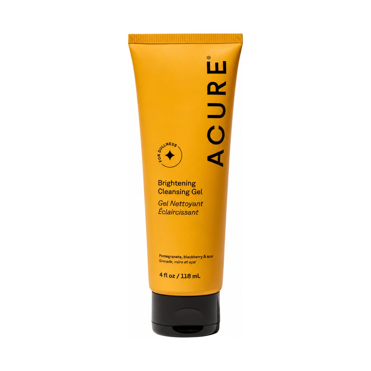 Acure Brightening Cleansing Gel 118ml front pack