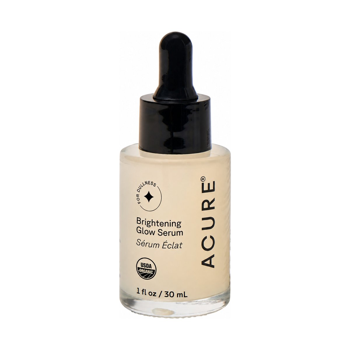 Acure Brightening Glow Serum 30ml front bottle