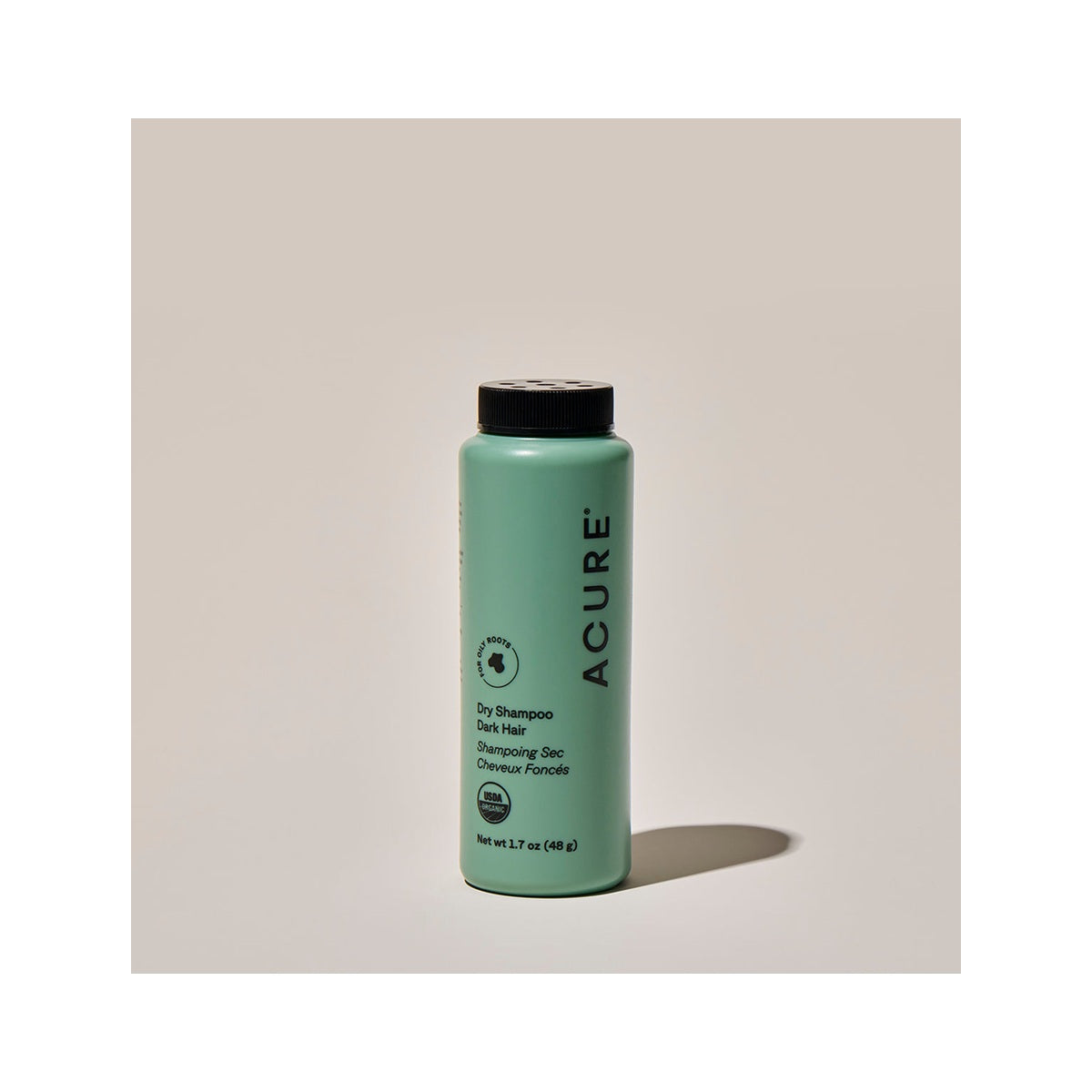 Acure Brunette to Dark Hair Types Dry Shampoo 48g front pack
