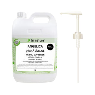Tri Nature Angelica Fabric Softener Lotus & Camellia Bulk with pump 5L product image
