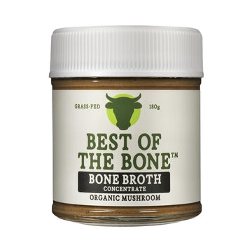Best of the Bone Bone Broth Beef Concentrate Organic Mushrooms 180g front pack