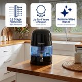 Waters Co BIO 1000 Black 10 Litre Bench Top Water Filter