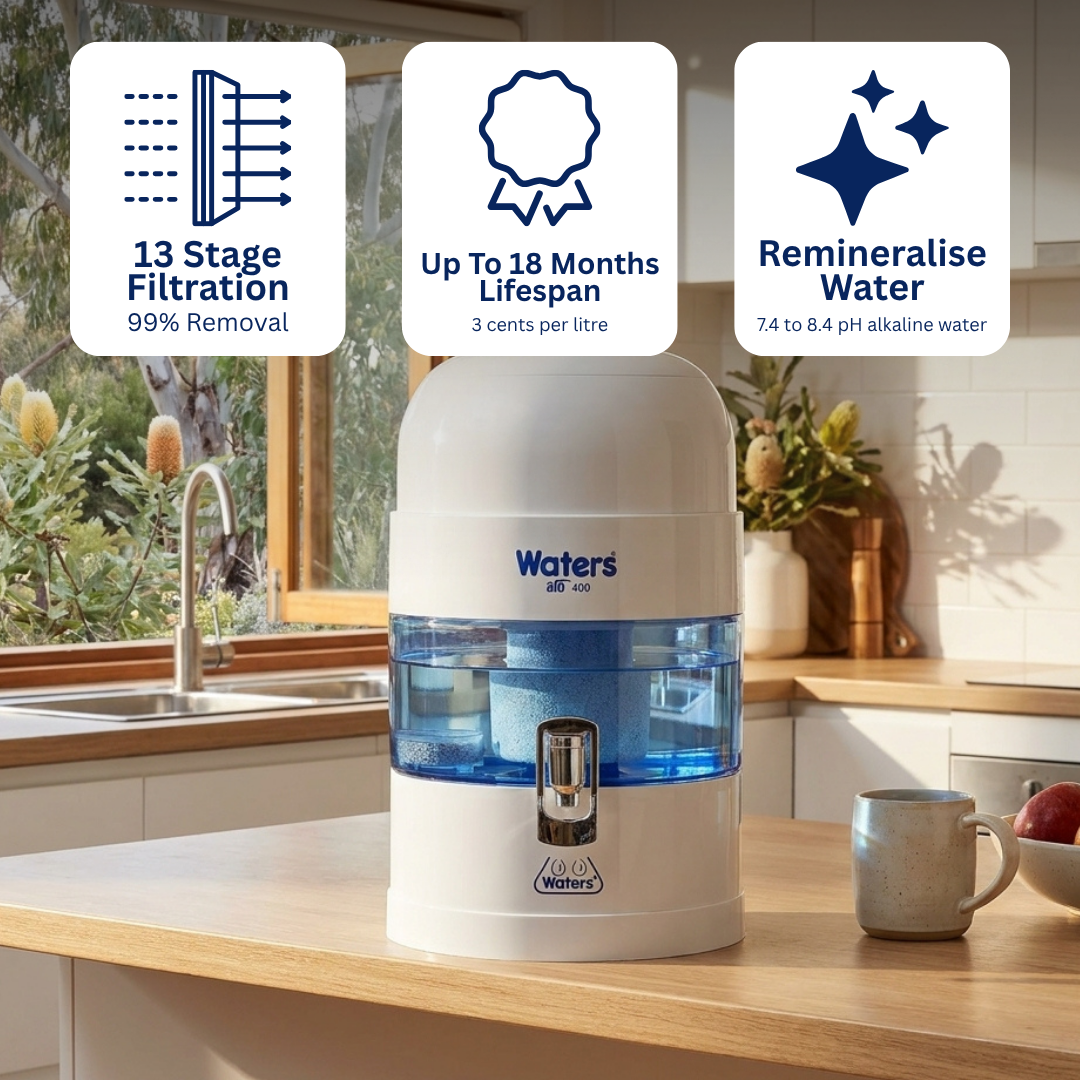 Waters Co BIO 400 MAX Grey 7 Litre Bench Top Water Filter