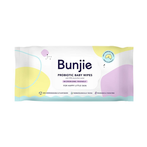 Bunjie Australian Probiotic Baby Wipes 1 pack, 80 wipes total