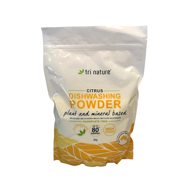 Tri Nature Citrus Dishwashing Powder Soft Pack 2kg – Eco Traders Australia