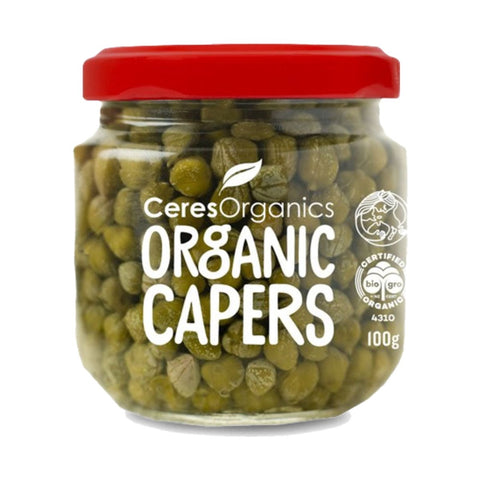 Ceres Organics Organic Mediterranean Capers 100g — front packshot