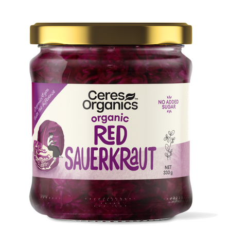 Ceres Organics Organic Red Sauerkraut 330g — front packshot