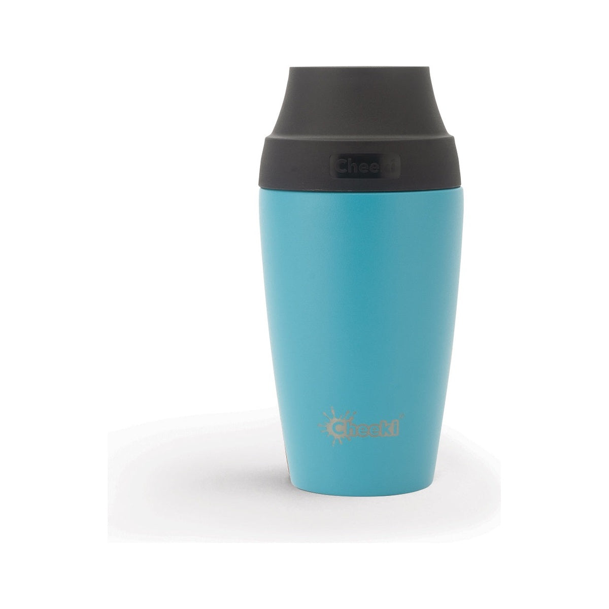 Cheeki Insulated Coffee Mug 350ml / Aqua white background packshot