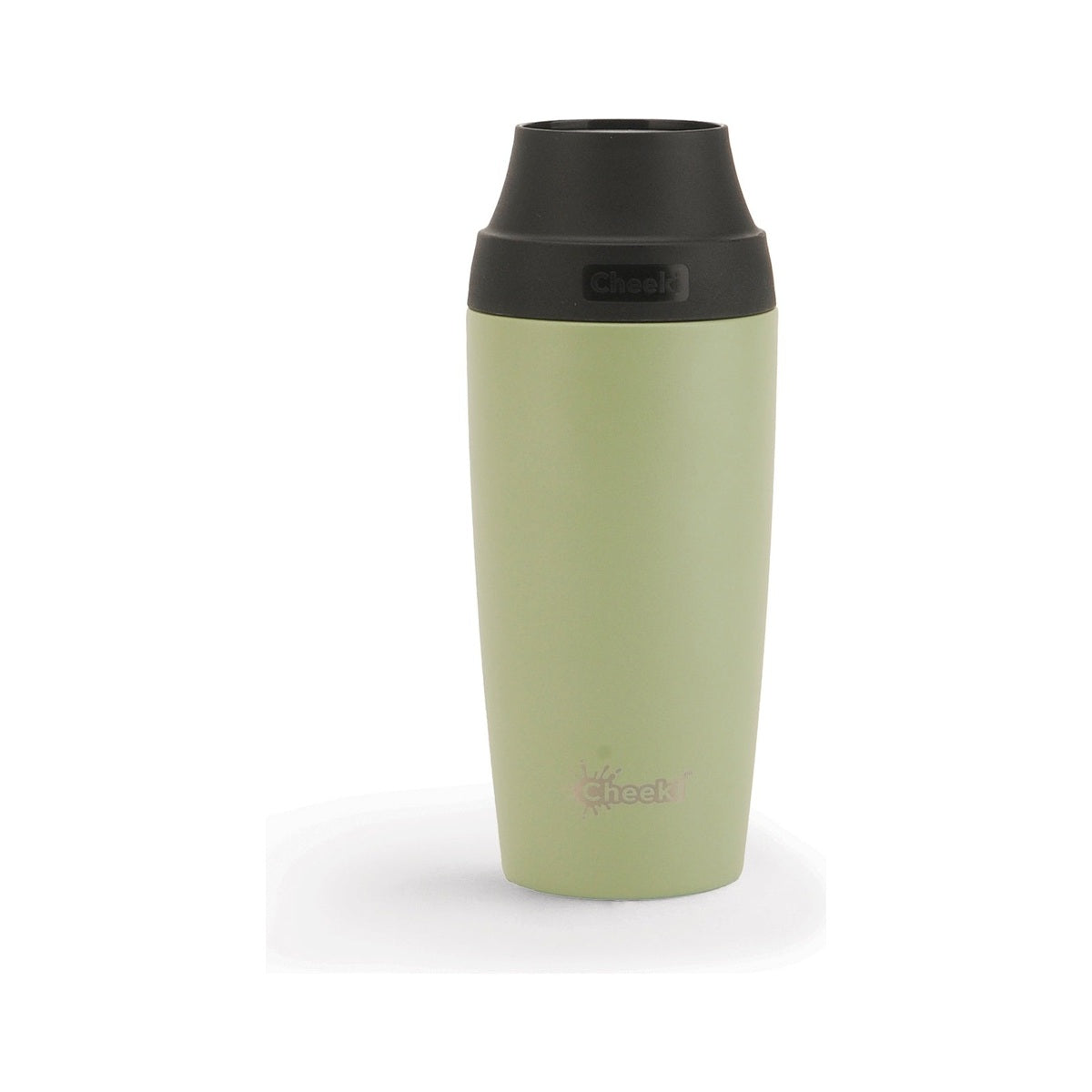 Cheeki Insulated Coffee Mug 450ml / Evergreen white background packshot