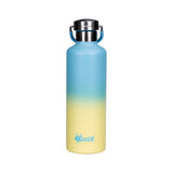 Cheeki Insulated Stainless Steel Bottle 600ml Sunrise white background packshot