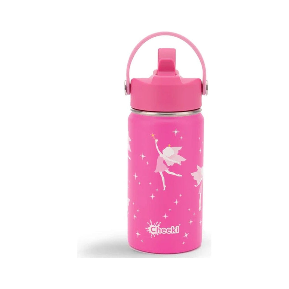 Cheeki Kids Insulated Bottle 400ml Fairy white background packshot