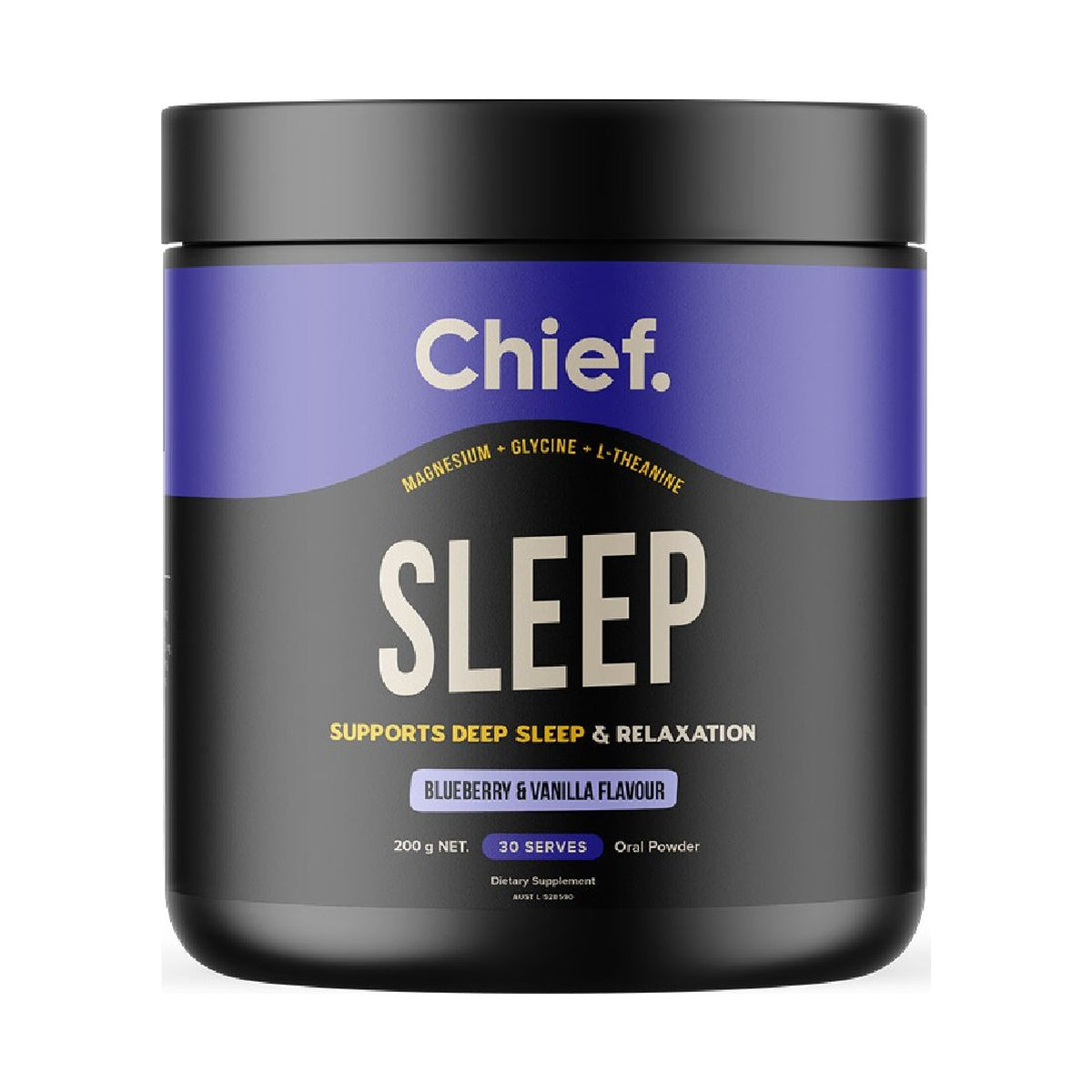 Chief Sleep Blueberry & Vanilla 200g front pack