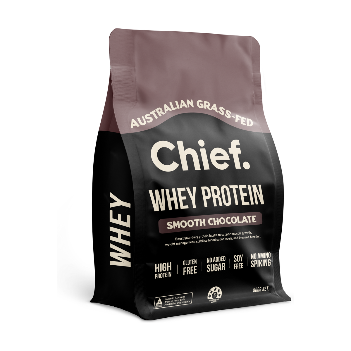 Chief Nutrition Whey Protein Concentrate 900g – Smooth Chocolate