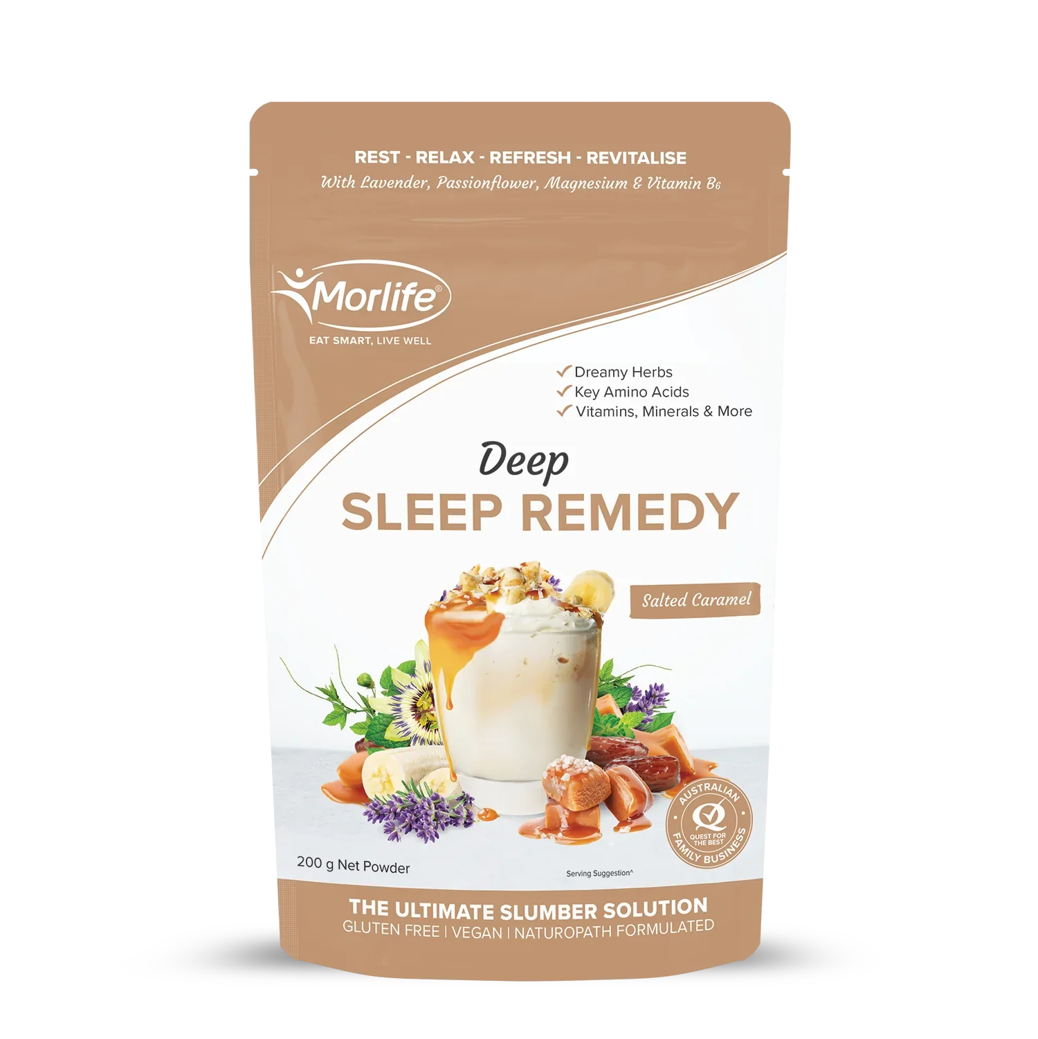 Morlife Deep Sleep Remedy Salted Caramel 200g