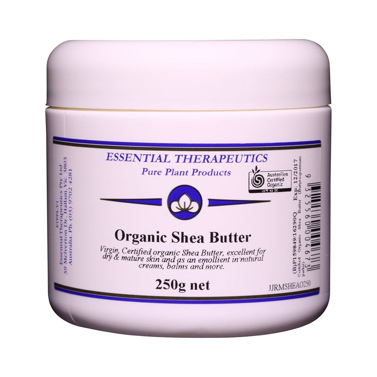 Essential Therapeutics Organic Shea Butter 250g front pack