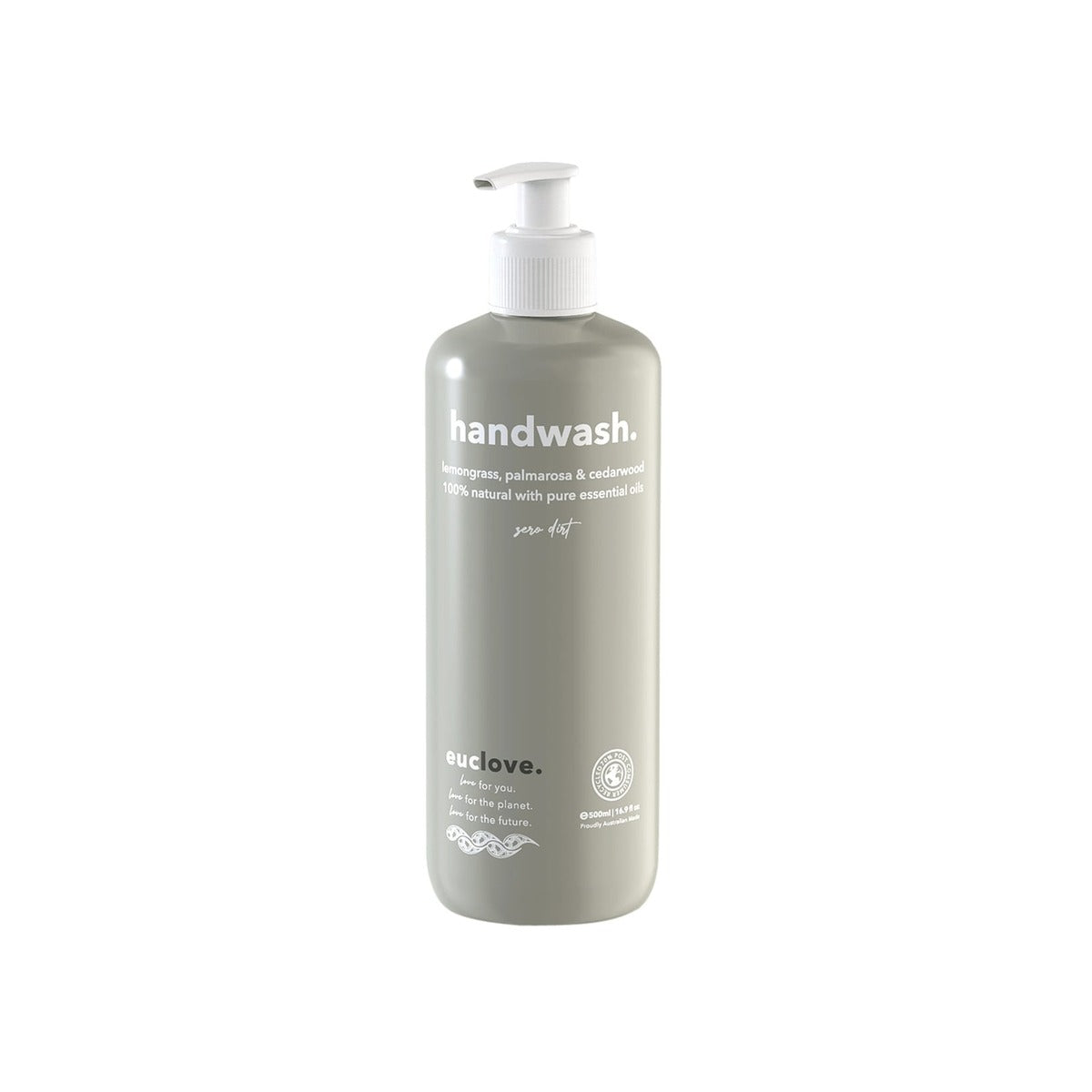 Euclove Hand Wash Lemongrass Palmarosa & Cedarwood 1L product image