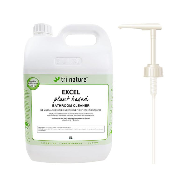 Tri Nature Excel Bathroom Cleaner Bulk with pump 5L