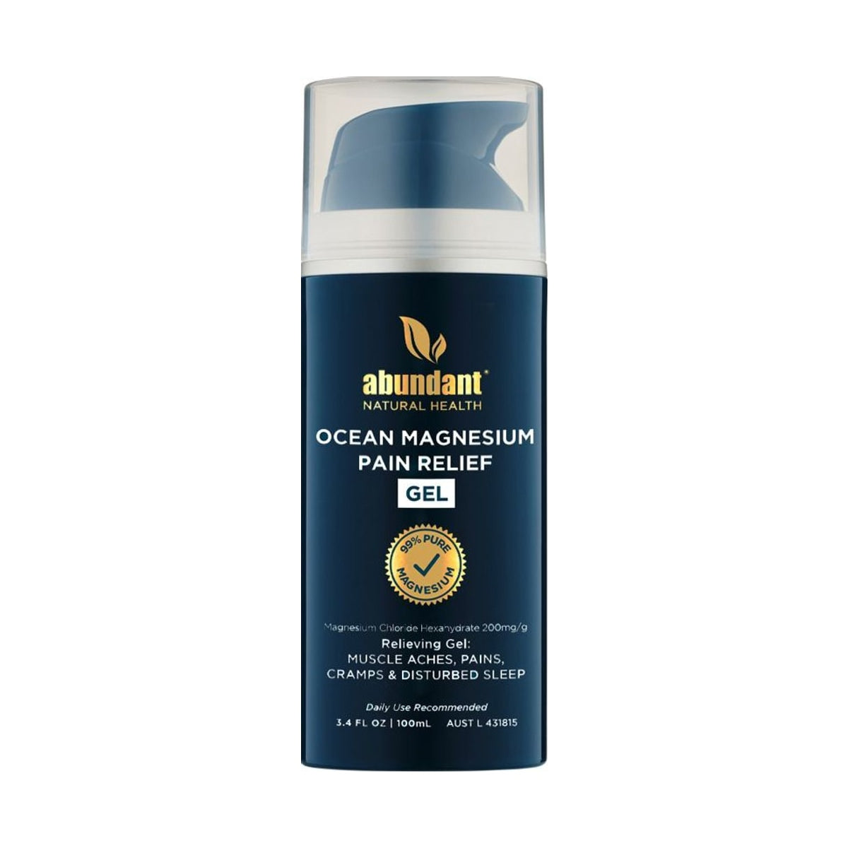 Abundant Natural Health Ocean Magnesium Pain Relief Gel 100ml