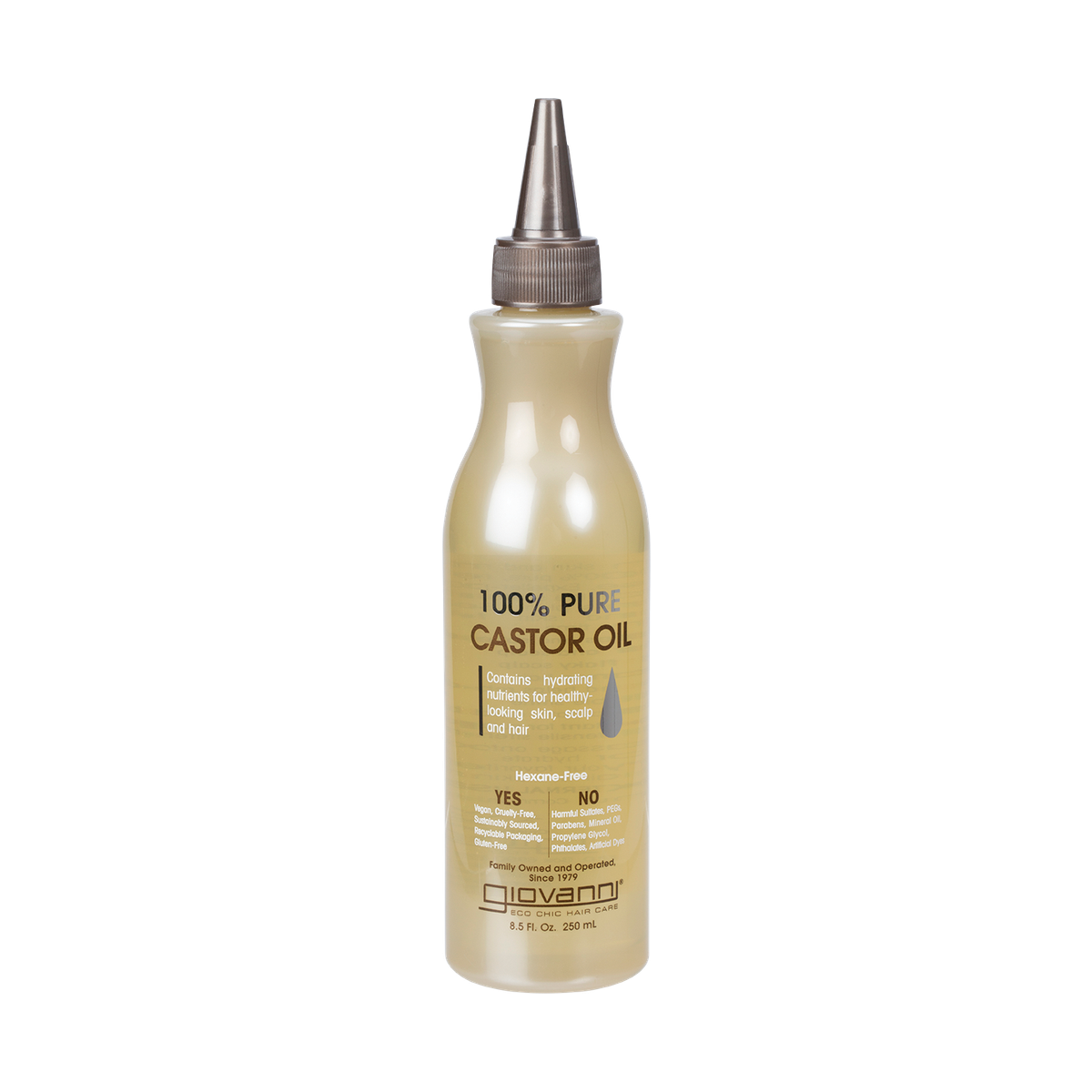 Giovanni 100% Pure Castor Oil 250ml — front packshot