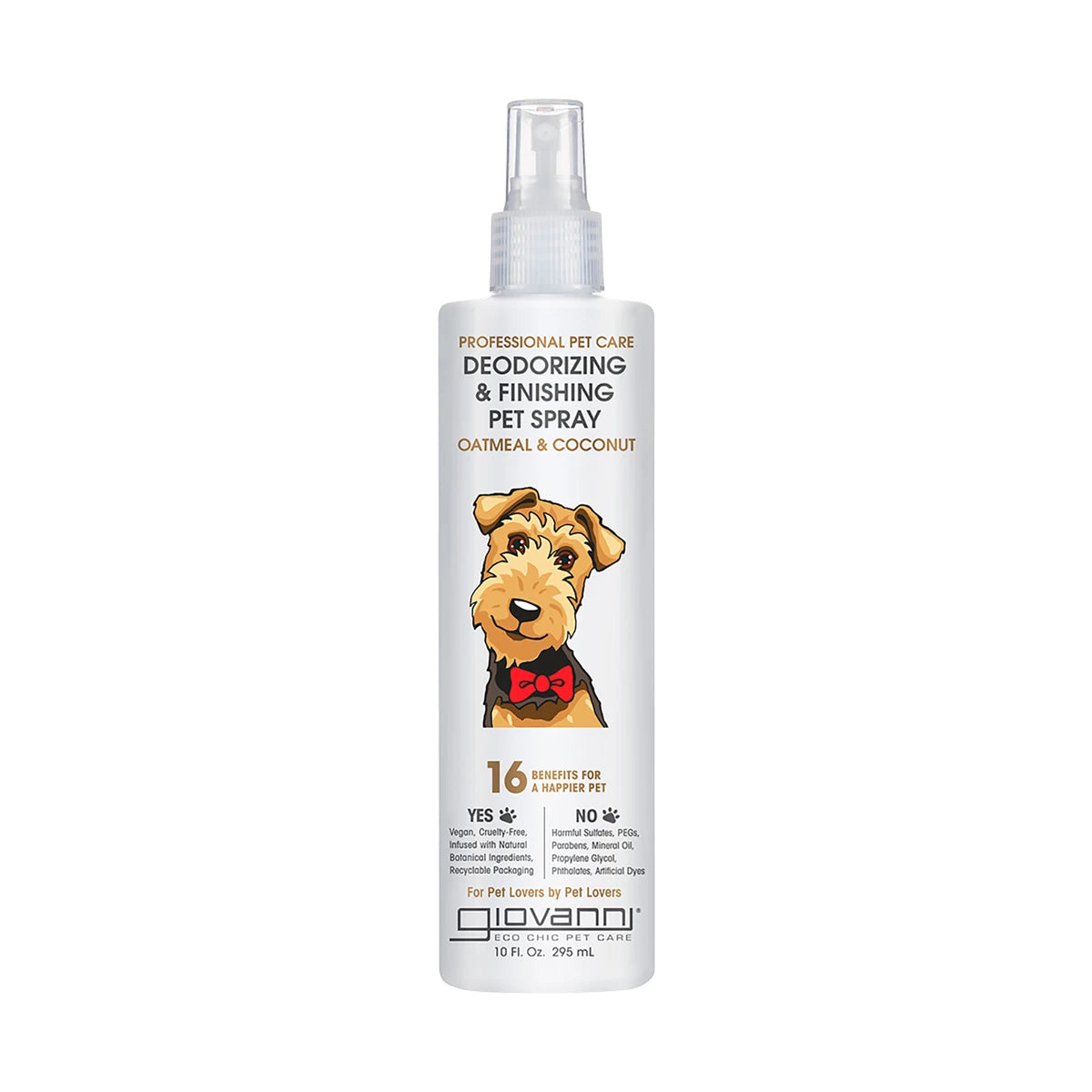 Giovanni Deodorizing & Finishing Spray Professional Pet Care 295ml — front packshot