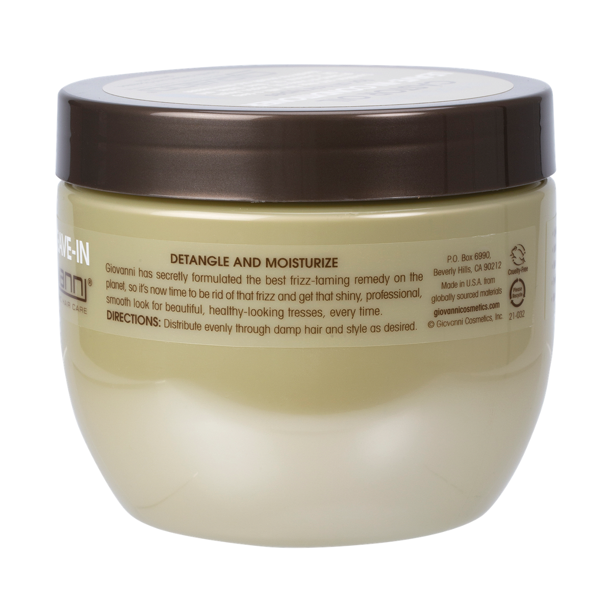 Giovanni Leave-in Conditioner Castor Oil All Hair 340ml — right packshot