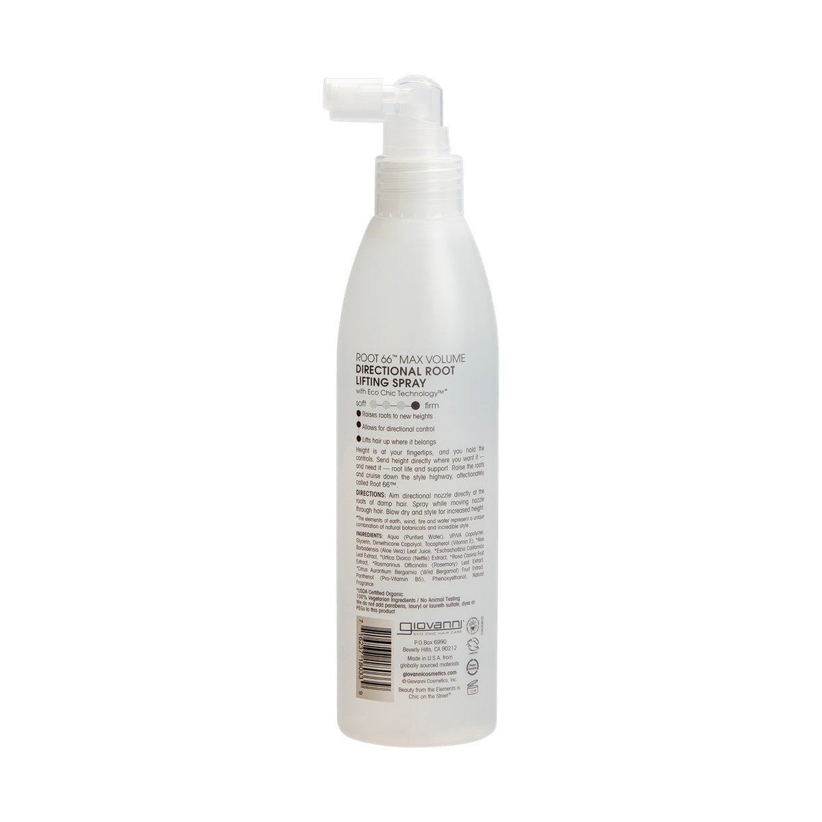 Giovanni Root 66 Root Lifting Spray 250ml — rear packshot