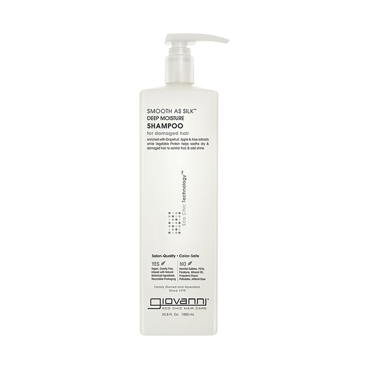 Giovanni Shampoo Smooth As Silk Damaged Hair 1L — front packshot