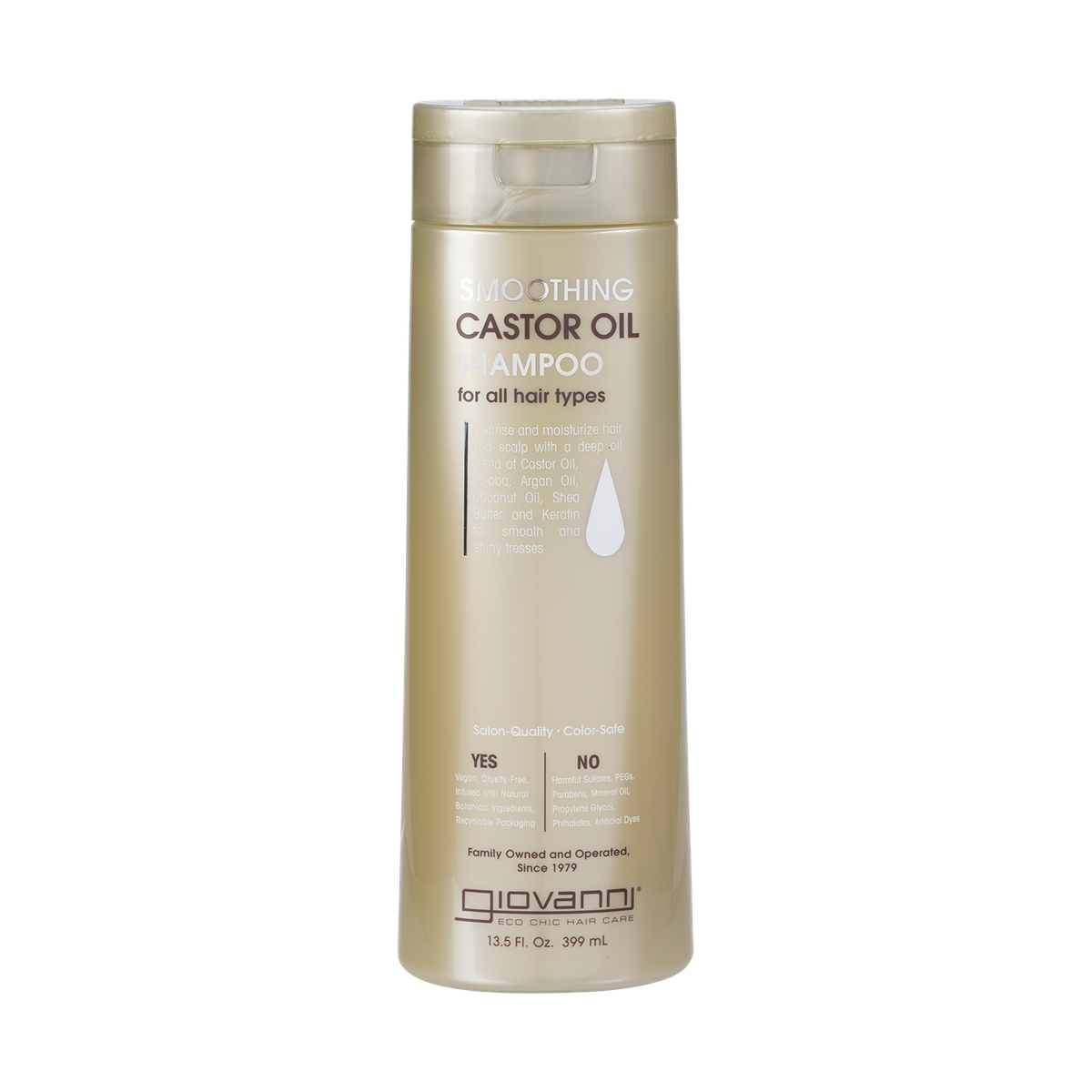 Giovanni Shampoo Smoothing Castor Oil All Hair 399ml — front packshot