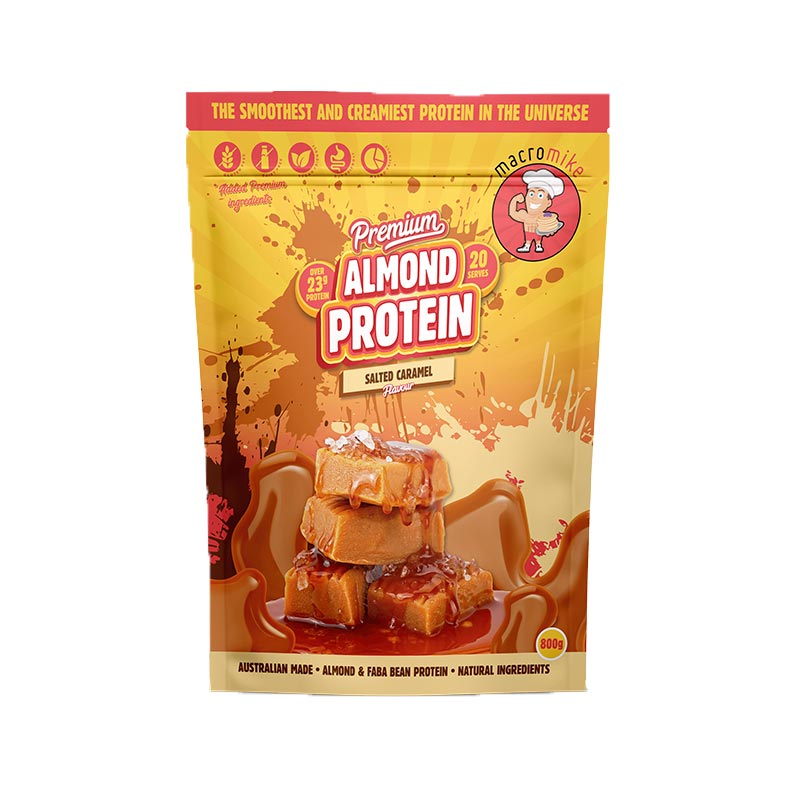 Macro Mike Salted Caramel Premium Almond Protein 800g product image 1