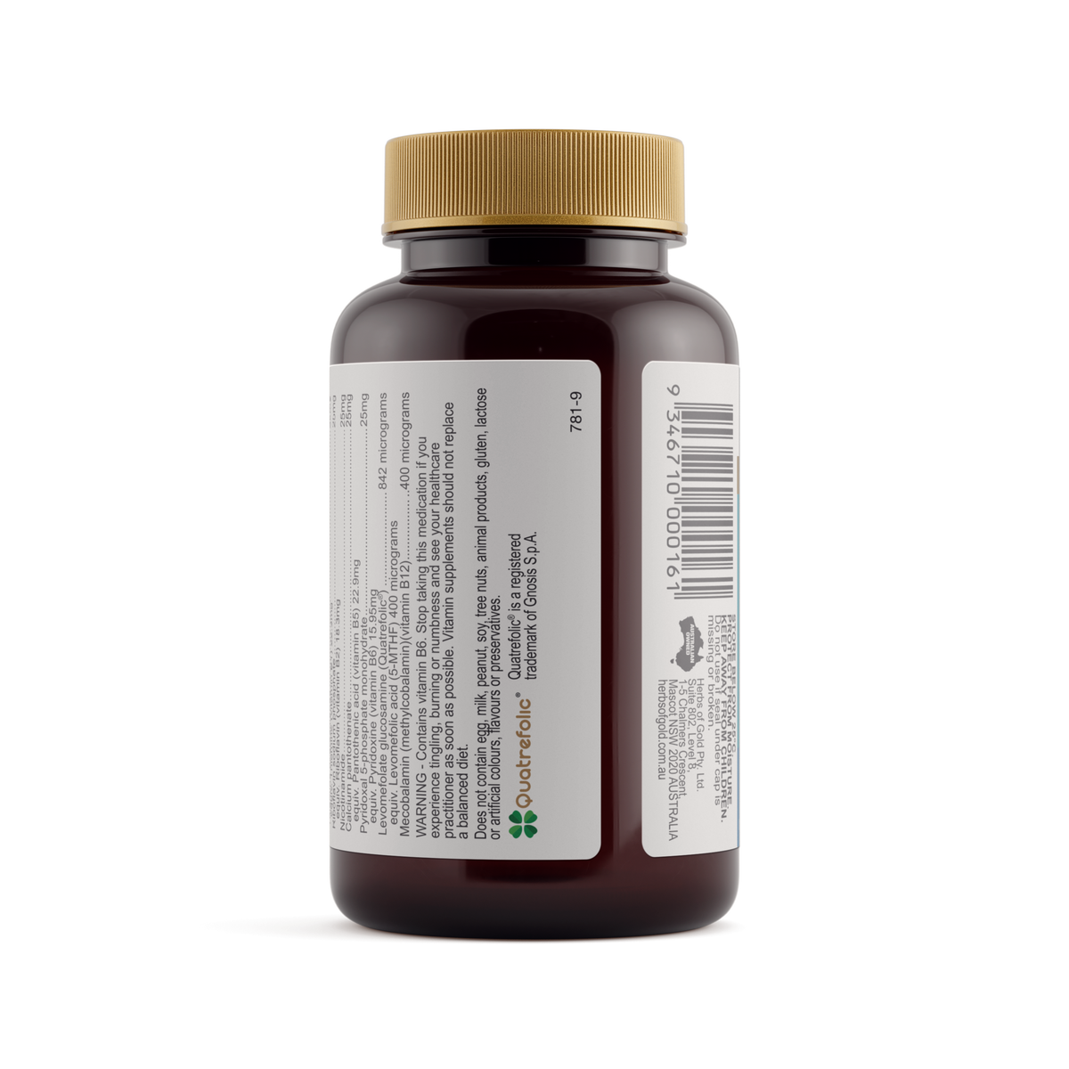 Herbs of Gold Activated B Complex — directions and warnings label