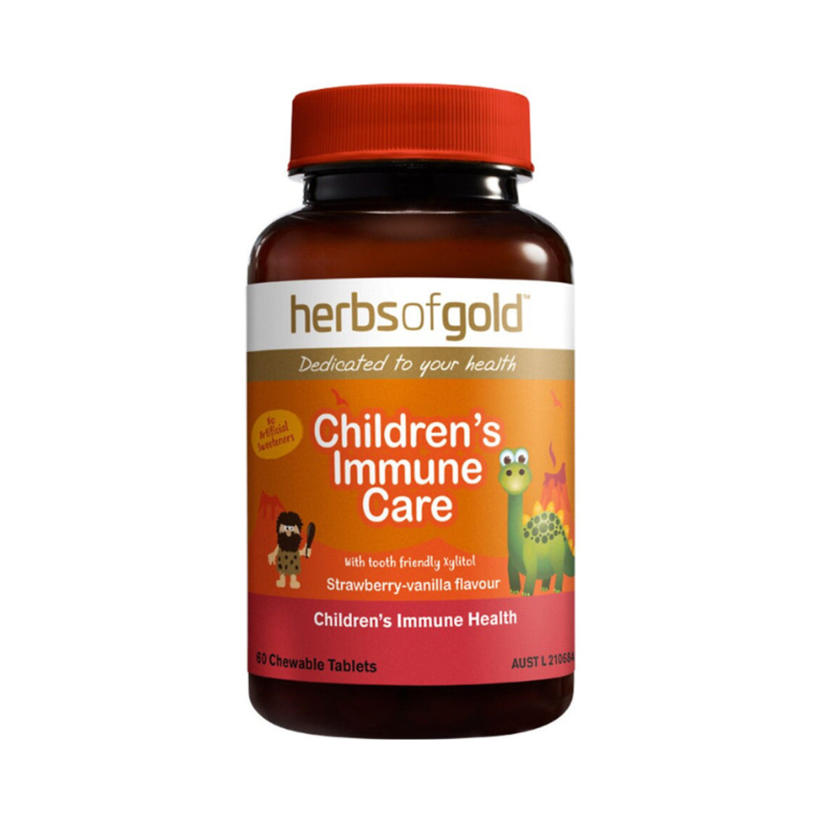 Herbs of Gold Childrens Immune Care 60 Chewable Tablets front product image
