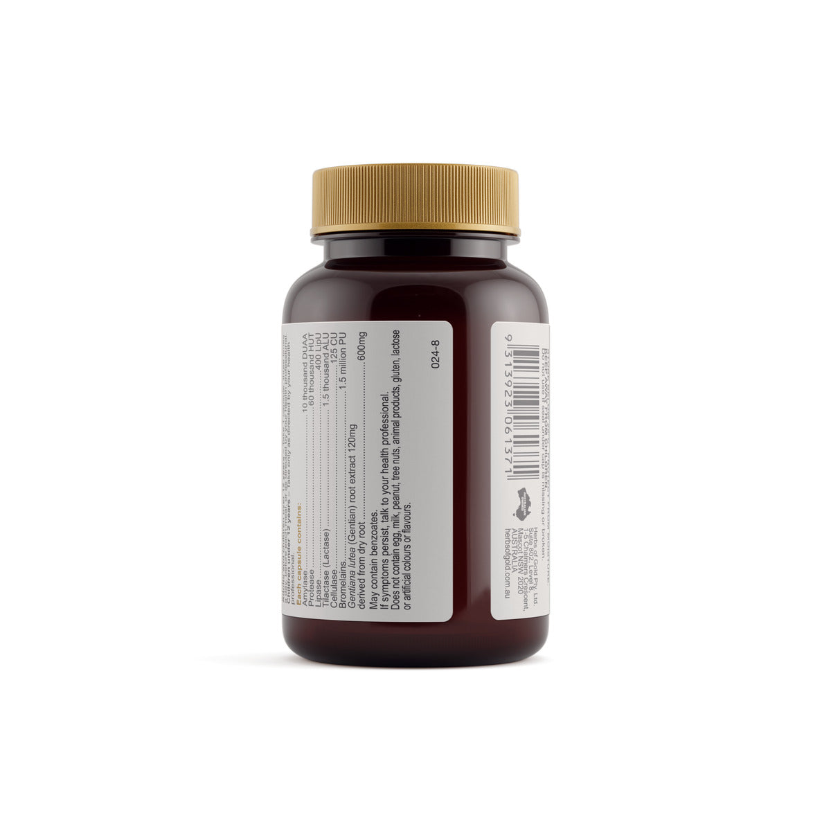 Herbs of Gold Digest-Zymes rear product image