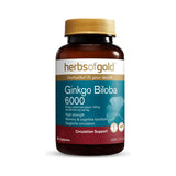Herbs of Gold Ginkgo Biloba 6000 120 Capsules front product image
