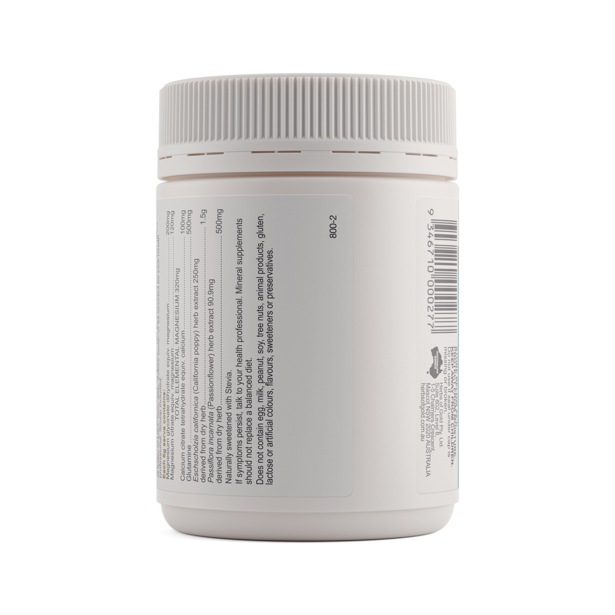 Herbs of Gold Magnesium Night Plus (Citrus Berry) Oral Powder — directions and warnings label
