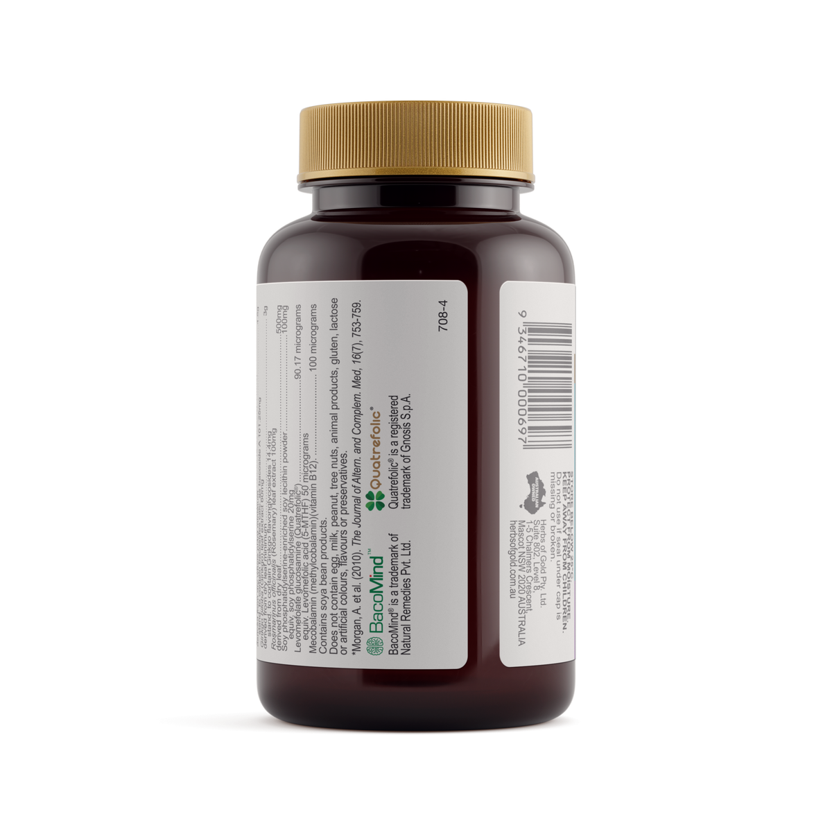 Herbs of Gold Memory & Cognition Gold 60 Tablets — directions and warnings label