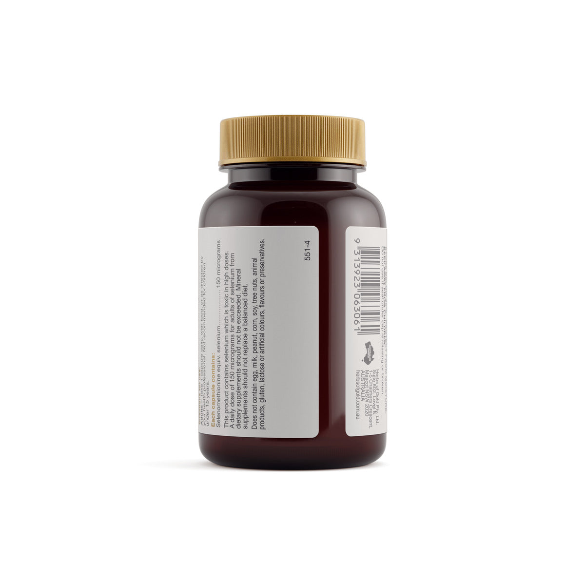Herbs of Gold Selenium 150 MAX rear product image