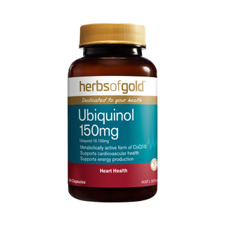 Herbs of Gold Ubiquinol 150mg 60 Capsules front product image
