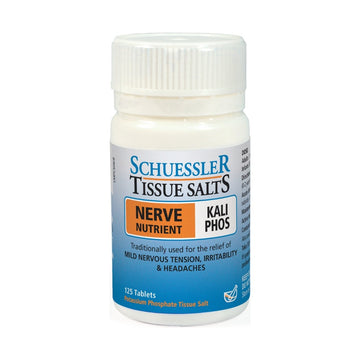 Schuessler Tissue Salts Kali Phos Nerve Nutrient 125 Tablets — front bottle on white background