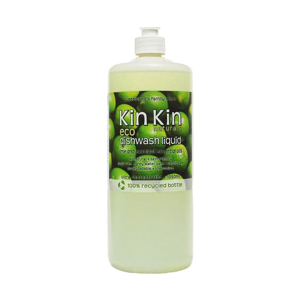 Kin Kin Naturals Eco Dishwash Liquid Lime & Eucalypt 1050ml packshot