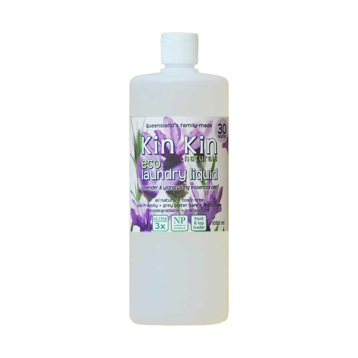 Kin Kin Naturals Eco Laundry Liquid Lavender & Ylang Ylang 1050ml packshot