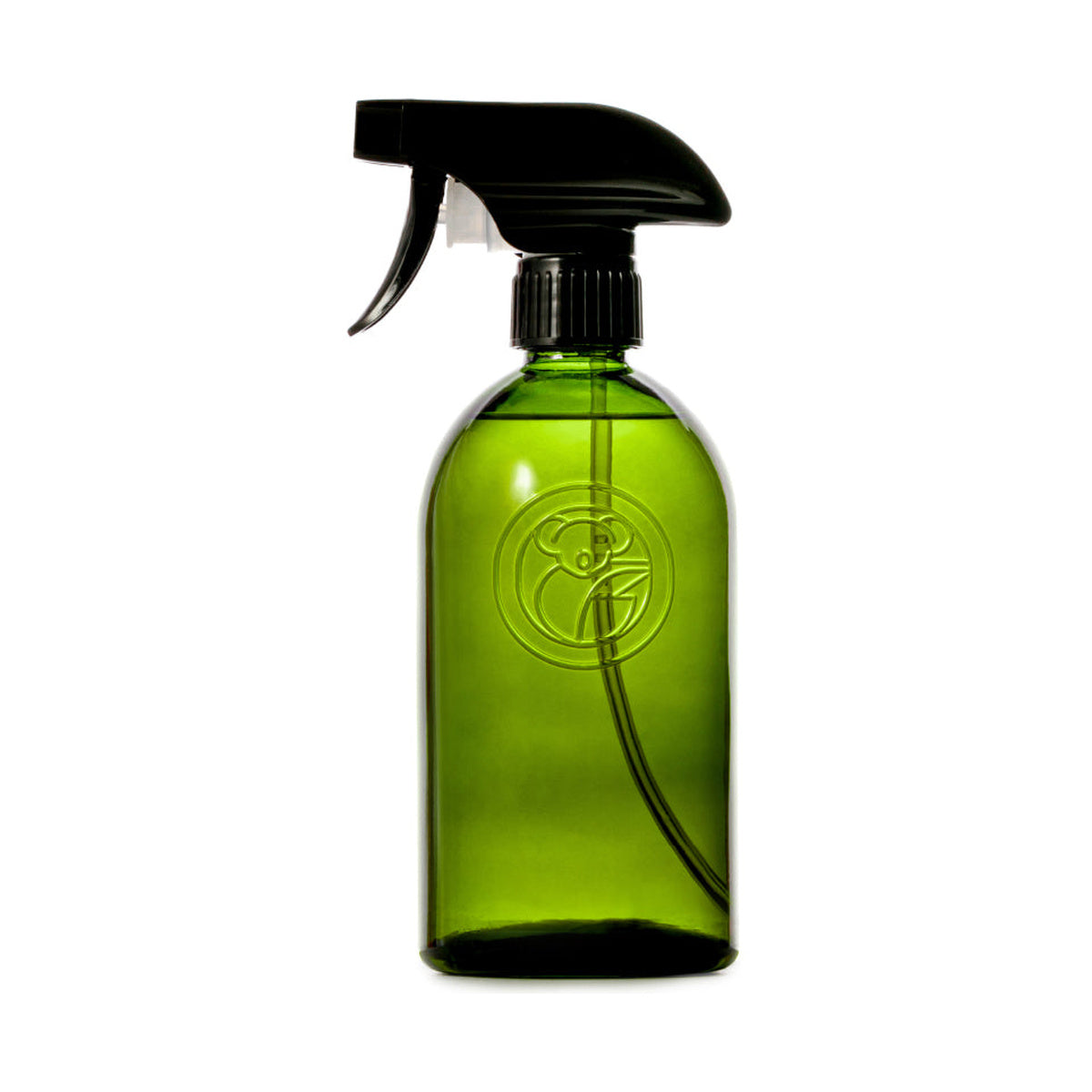 Koala Eco Apothecary Glass Bottle Jade Green with Spray Trigger 500ml — official product packshot