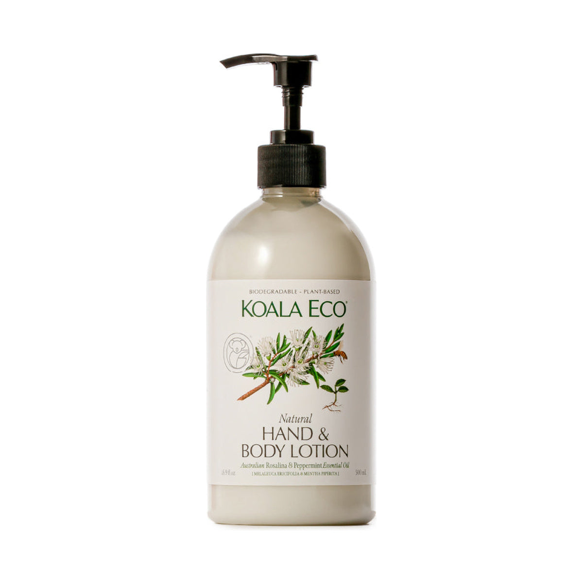 Koala Eco Hand & Body Lotion Rosalina and Peppermint 500ml — official product packshot