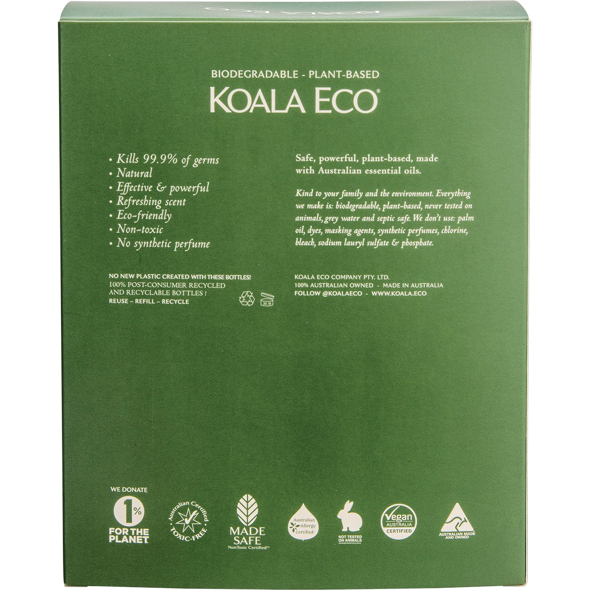 Koala Eco Hand Care Gift Pack Lemon Scented Eucalyptus & Rosemary 2 Pack - product image 2