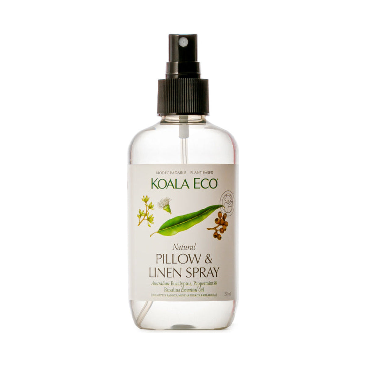 Koala Eco Pillow & Linen Spray Eucalyptus, Peppermint & Rosalina 250ml — official product packshot