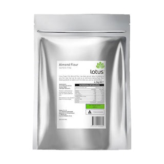 Lotus Almond Flour Superfine 4.3kg front pack on white background