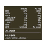 Lotus Lecithin Granules 200g rear label and nutrition information panel